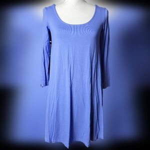 Tori Richards Honolulu Zolie Dress Iris XXS Swoop Neek Mid Sleeve